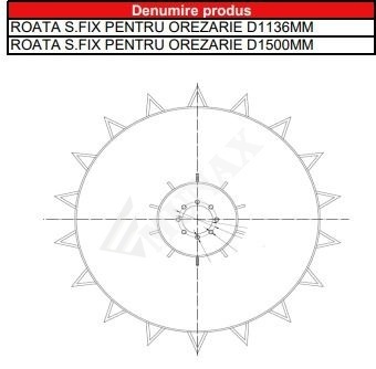 SET ROTI FATA+SPATE OREZARIE D1136/D1500